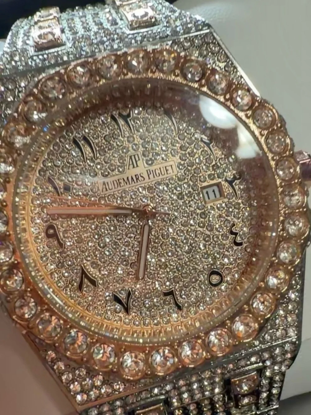 Iced out watch
